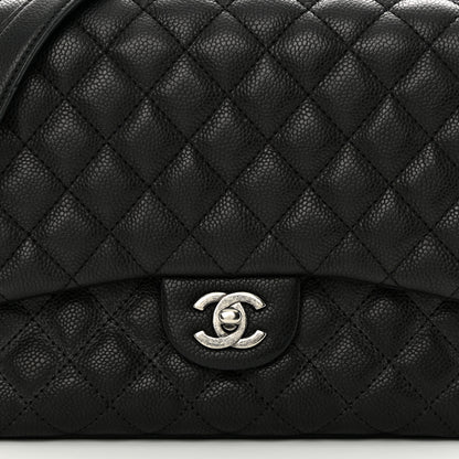 Chanel Caviar Quilted Medium Rock In Rome Single Flap Black 8 of 12