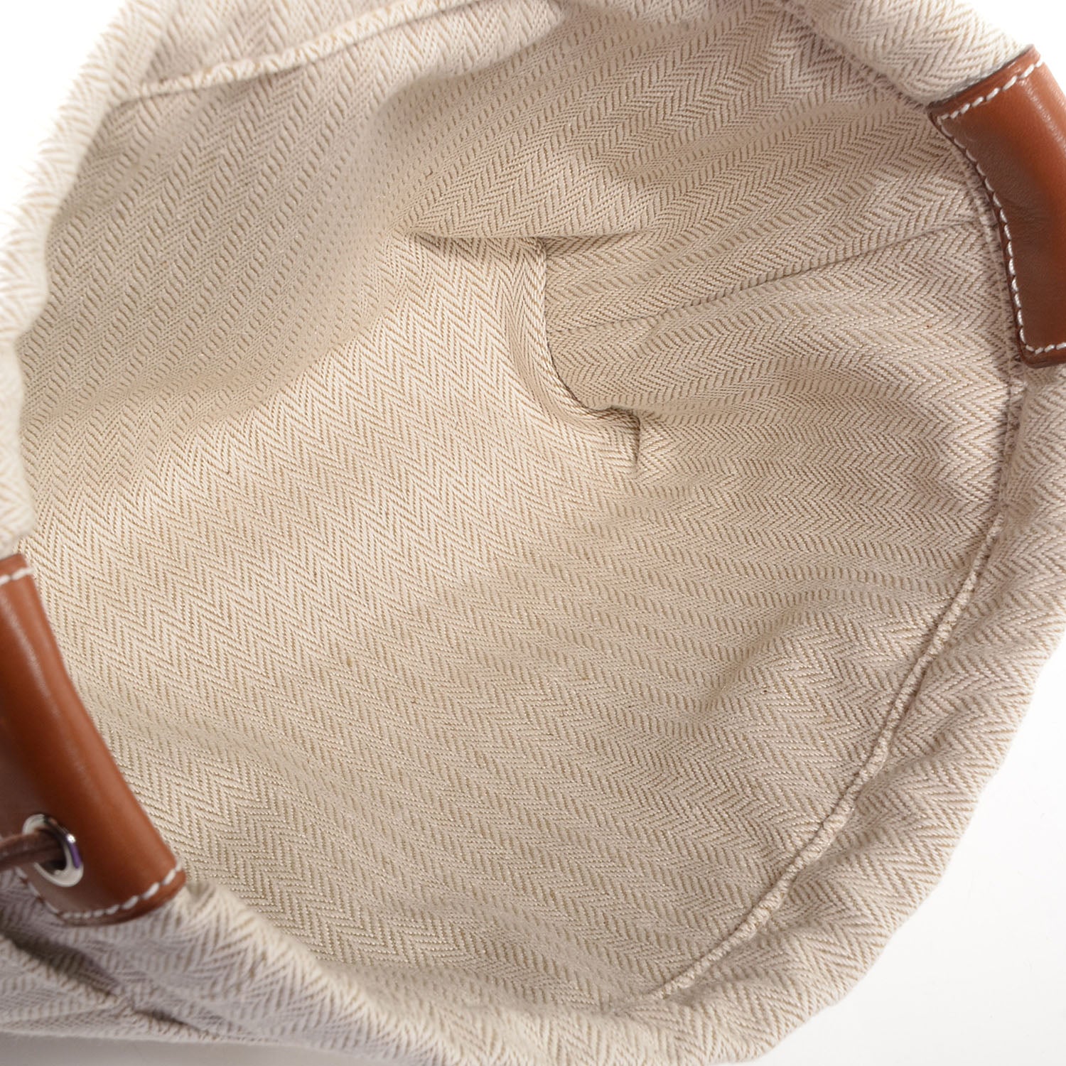 Hermes Canvas Barenia Fourbi 20 PM Pouch Naturel Fauve 5 of 7