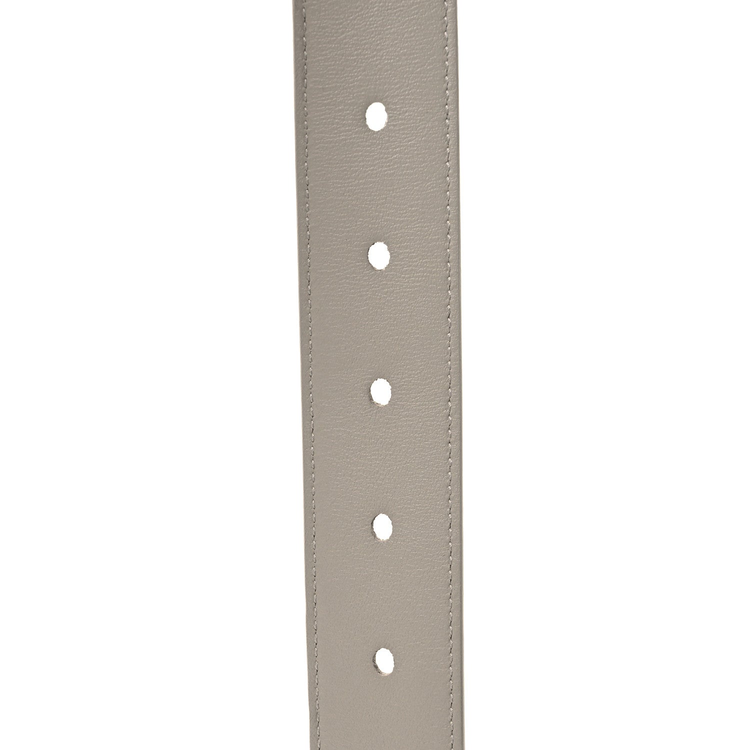 Saint Laurent Smooth Calfskin Monogram Square Buckle Belt 85 Crema Soft 5 of 5