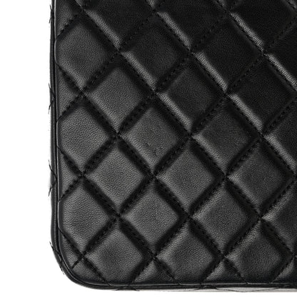 Chanel Lambskin Quilted Medium Westminster Pearl Flap Black 13 of 14