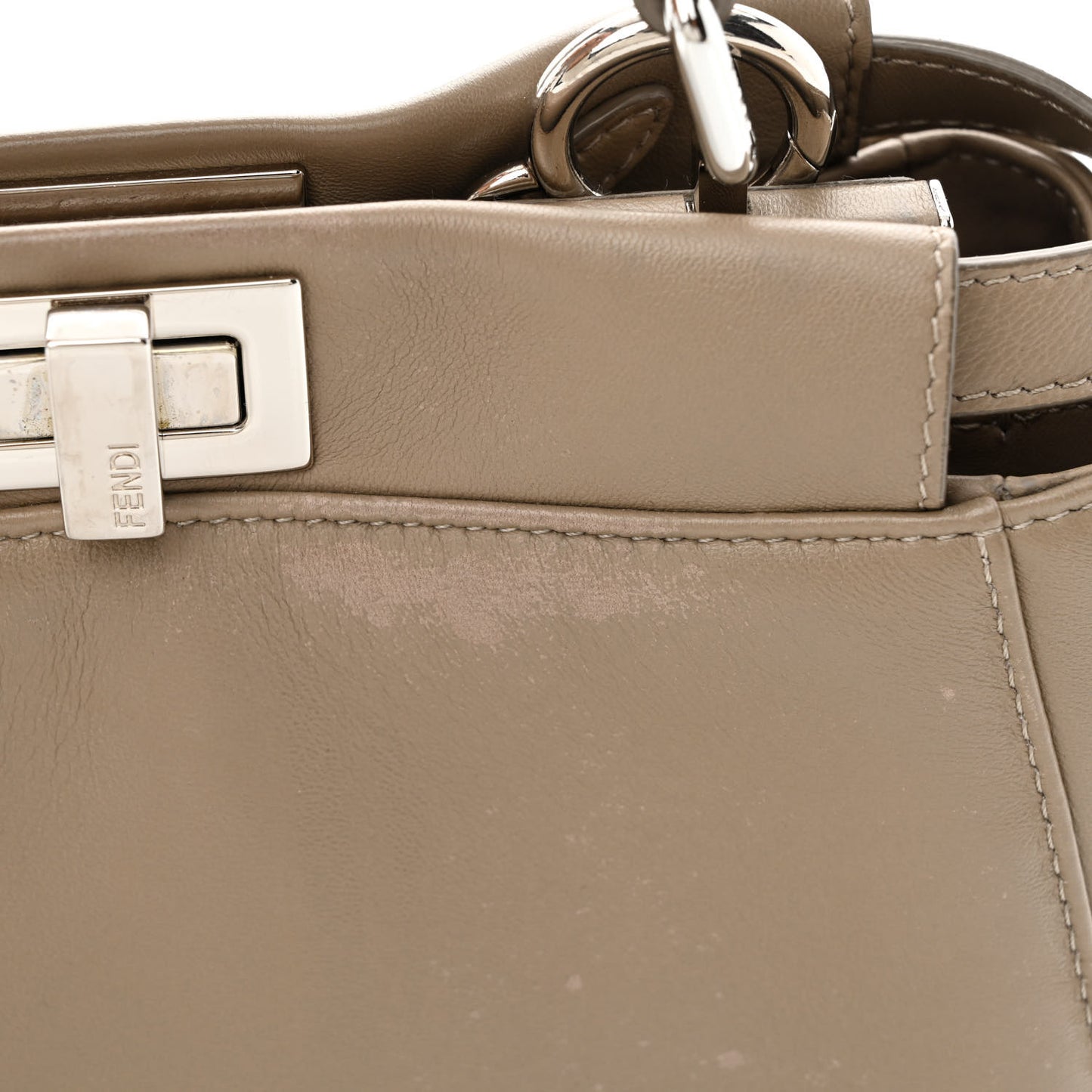 Nappa Mini Peekaboo Iconic Satchel Tortora