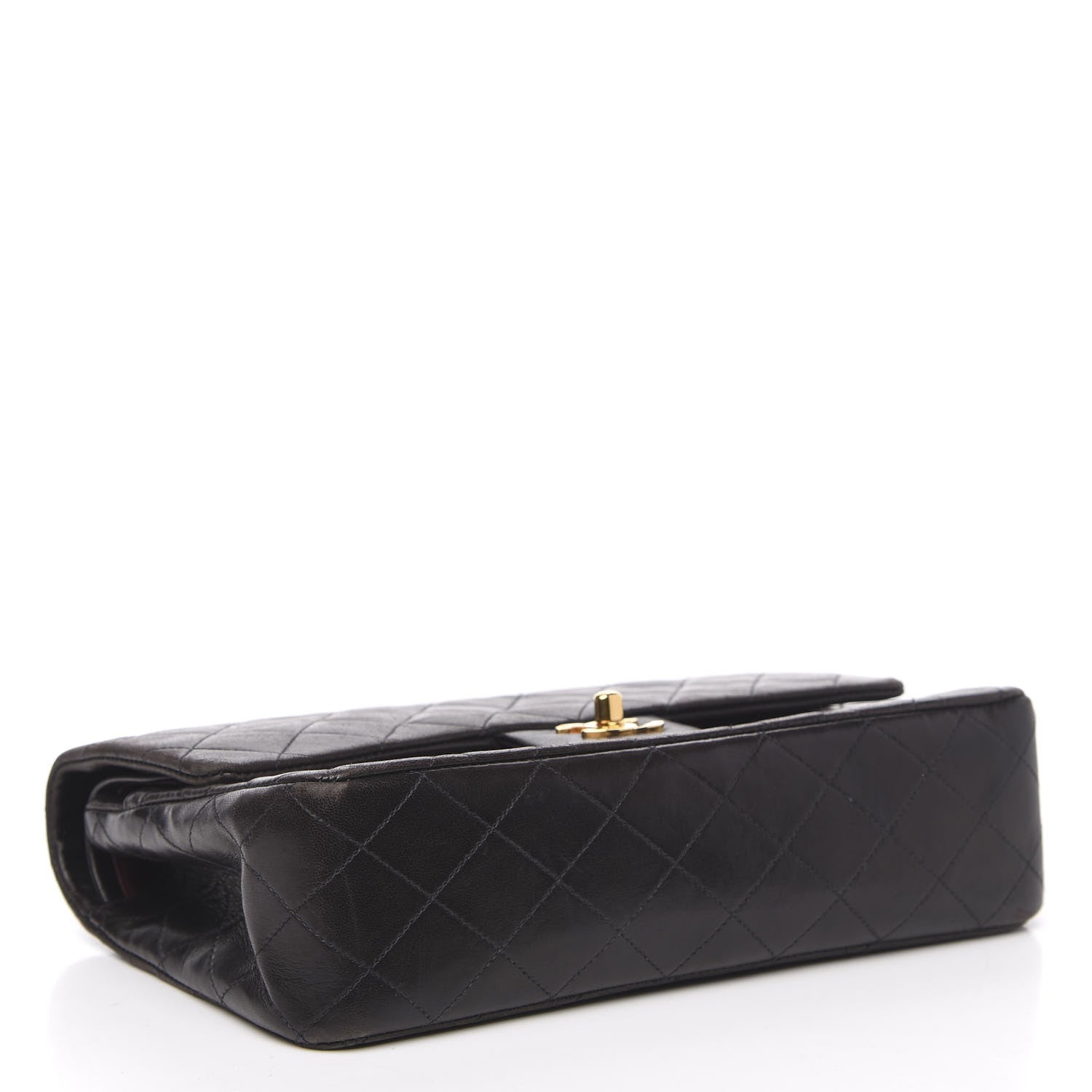 Chanel Lambskin Quilted Medium Double Flap Black 5 of 17