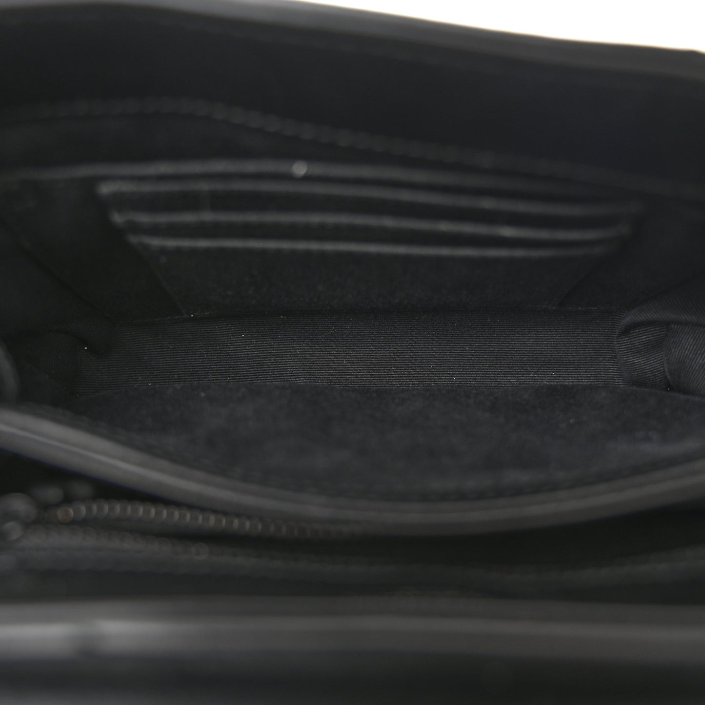 Calfskin Y Quilted Monogram Monochrome Toy Loulou Crossbody Bag Black