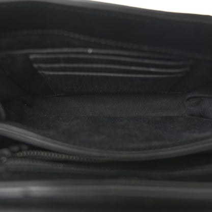 Saint Laurent Calfskin Y Quilted Monogram Monochrome Toy Loulou Crossbody Bag Black 5 of 16