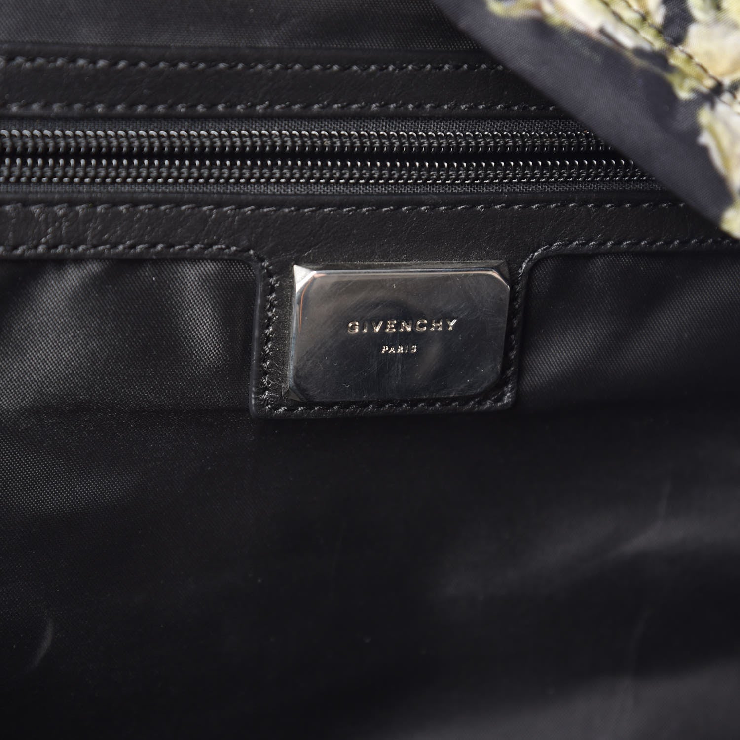 Givenchy Nylon Calfskin Baby's Breath Print Backpack Black 6 of 9