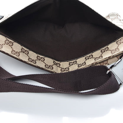 Gucci GG Monogram Double Pocket Belt Bag Dark Brown 5 of 9