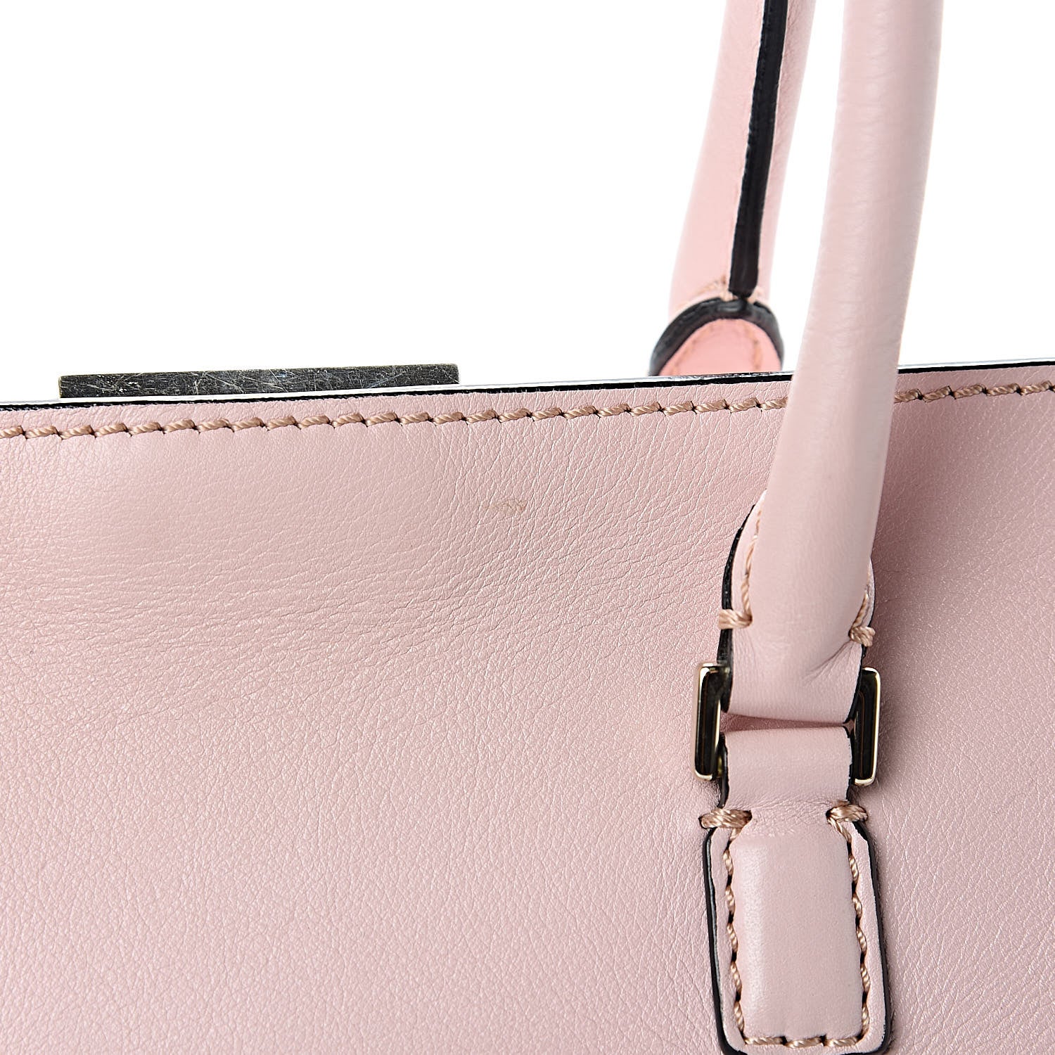 Valentino Garavani Vitello Rockstud Double Handle Tote Poudre 11 of 11