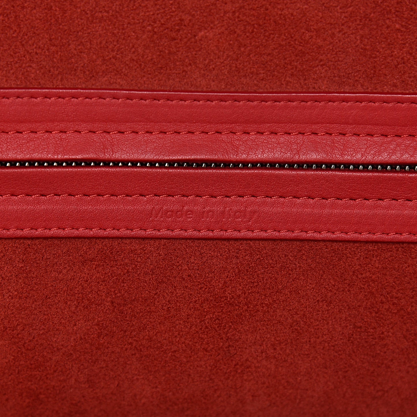 Supple Calfskin Medium Phantom Luggage Vermillion