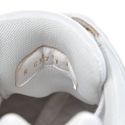 Chanel Calfskin Laminated Lambskin CC Sneakers 41 White Gold 7 of 11