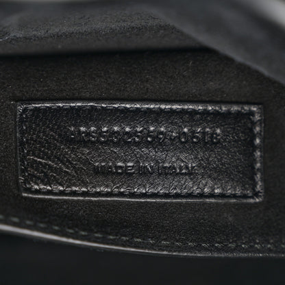 Saint Laurent Lambskin Amalia Flap Shoulder Bag Black 8 of 17