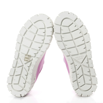 Prada Re-Nylon Gabardine Triangle Logo Double Wheel 50mm Sneakers 38 Primula 6 of 9