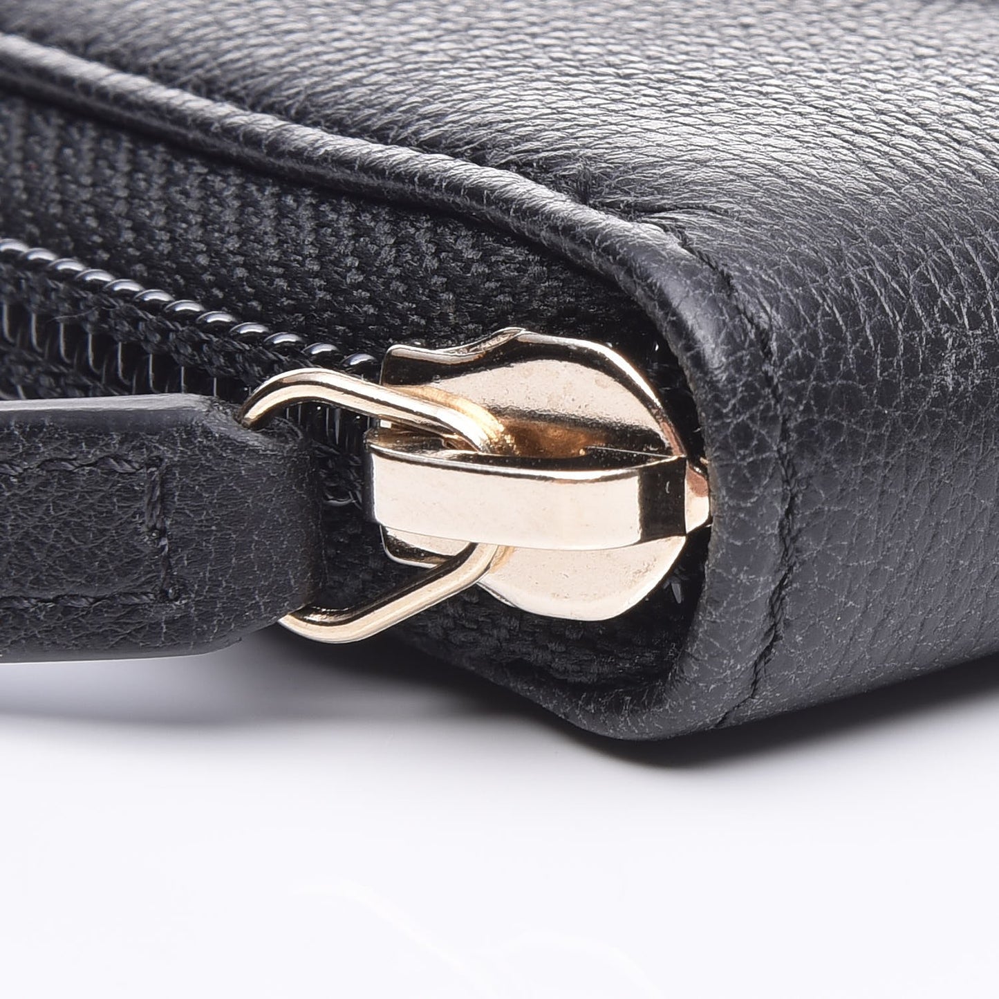 Calfskin Timeless CC Zip Around Coin Purse Black