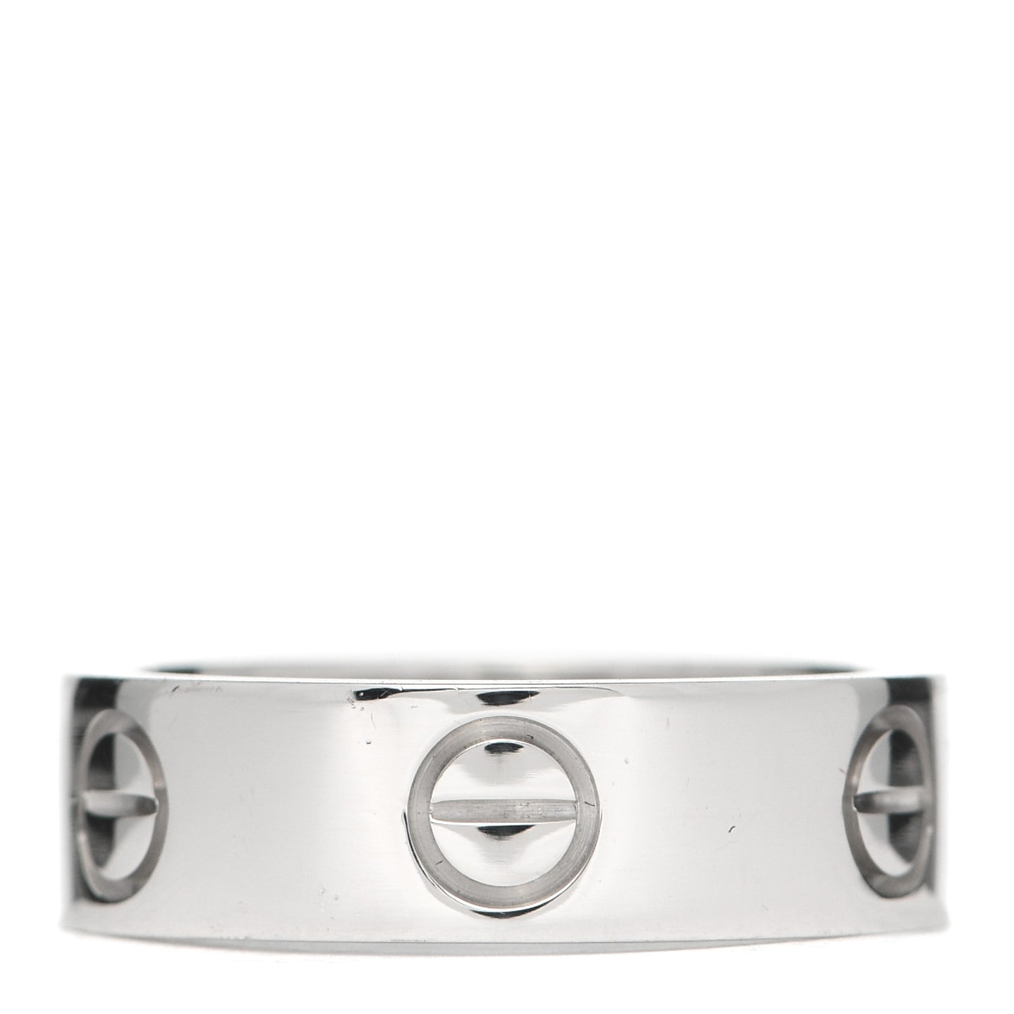 18K White Gold 5.5mm LOVE Ring 51 5.75