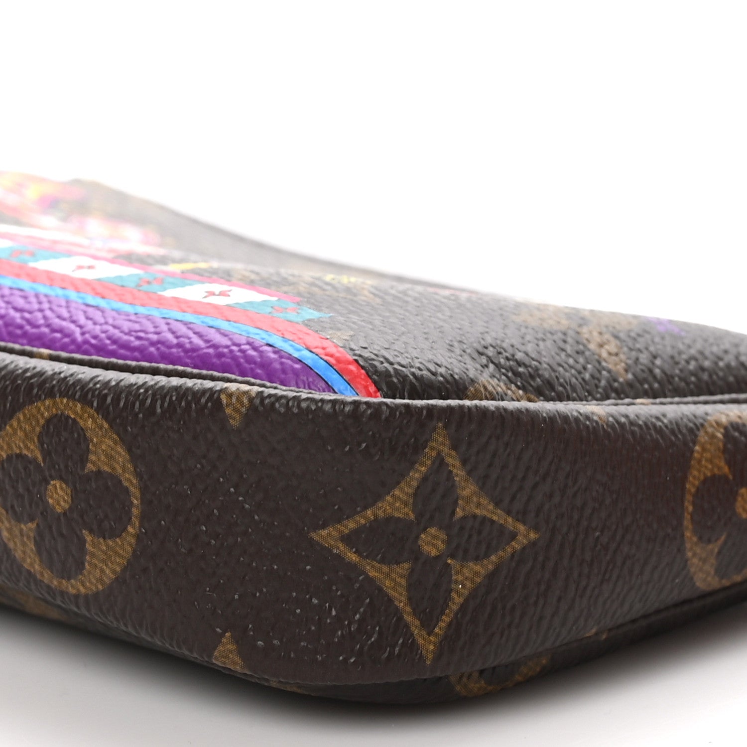 Louis Vuitton Monogram 2020 Christmas Animation Bumper Cars Mini Pochette Accessories Coquelicot 10 of 11