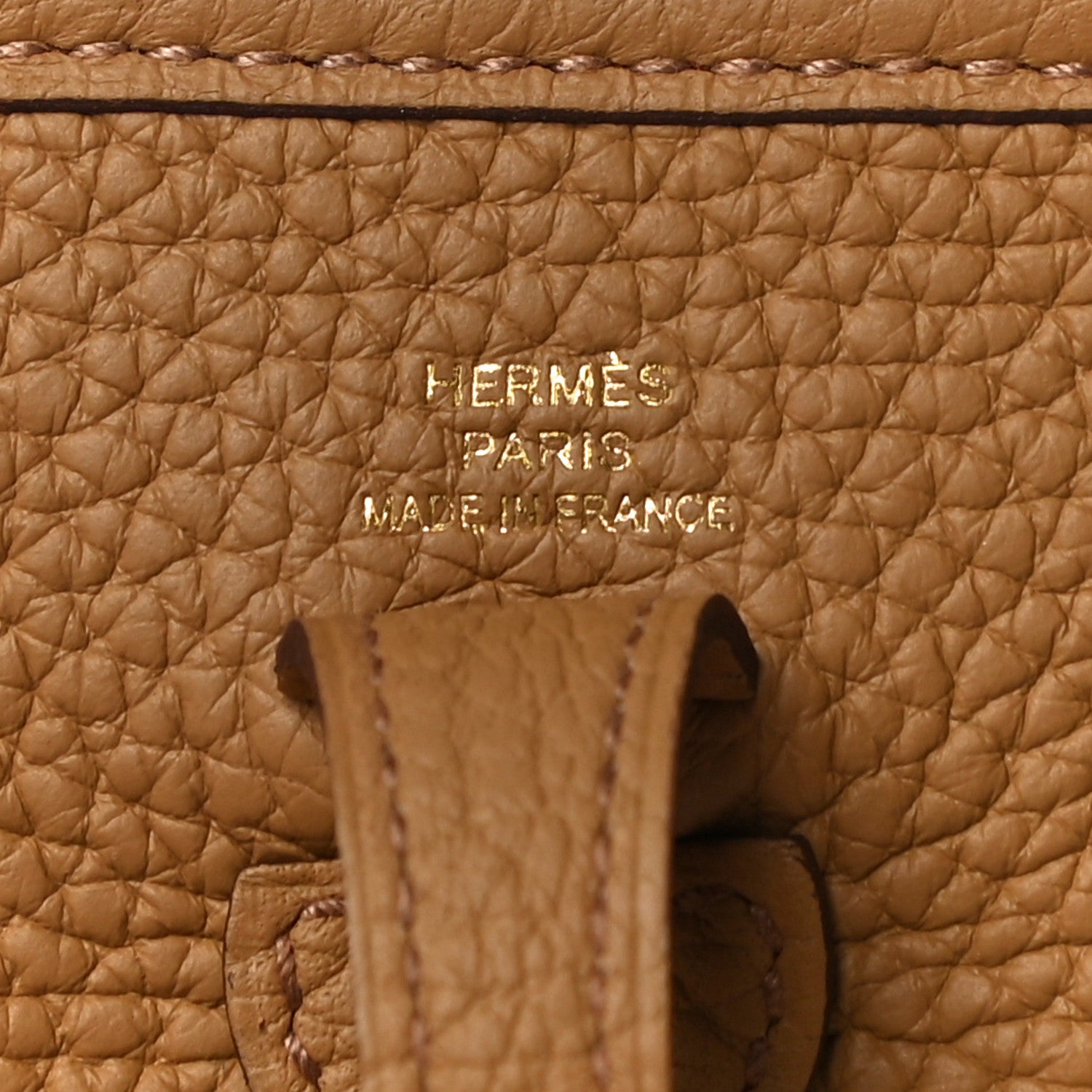 Hermes Taurillon Clemence Evelyne TPM Biscuit 6 of 10