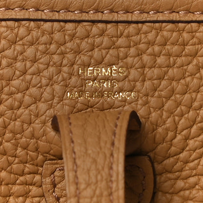 Hermes Taurillon Clemence Evelyne TPM Biscuit 6 of 10