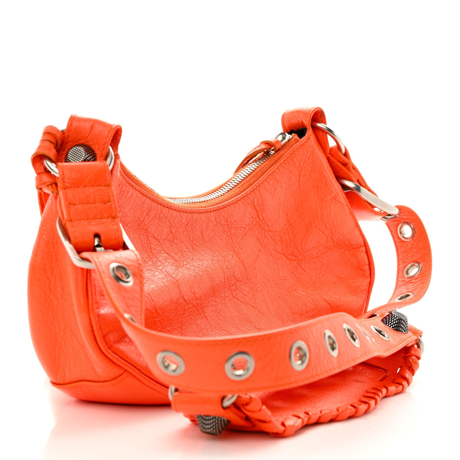 Balenciaga Agneau Arena Le Cagole Shoulder Bag XS Orange 3 of 11