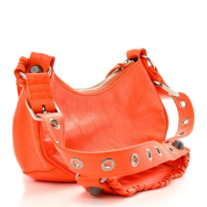 Balenciaga Agneau Arena Le Cagole Shoulder Bag XS Orange 3 of 11