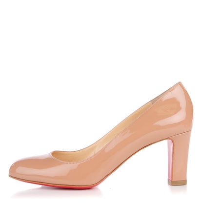Christian Louboutin Patent Mistica 60 Pumps 40 Nude 1 of 8