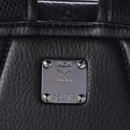 MCM Calfskin Ottomar Monogram Duke Backpack Black 12 of 17