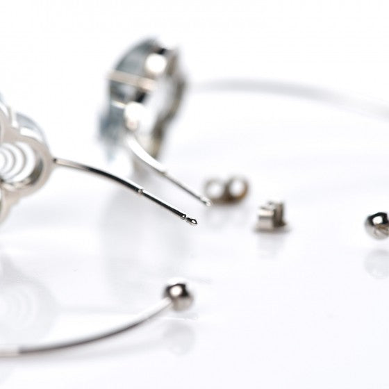 A La Folie Hoop Earrings Silver