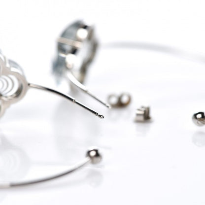 Louis Vuitton A La Folie Hoop Earrings Silver 3 of 3