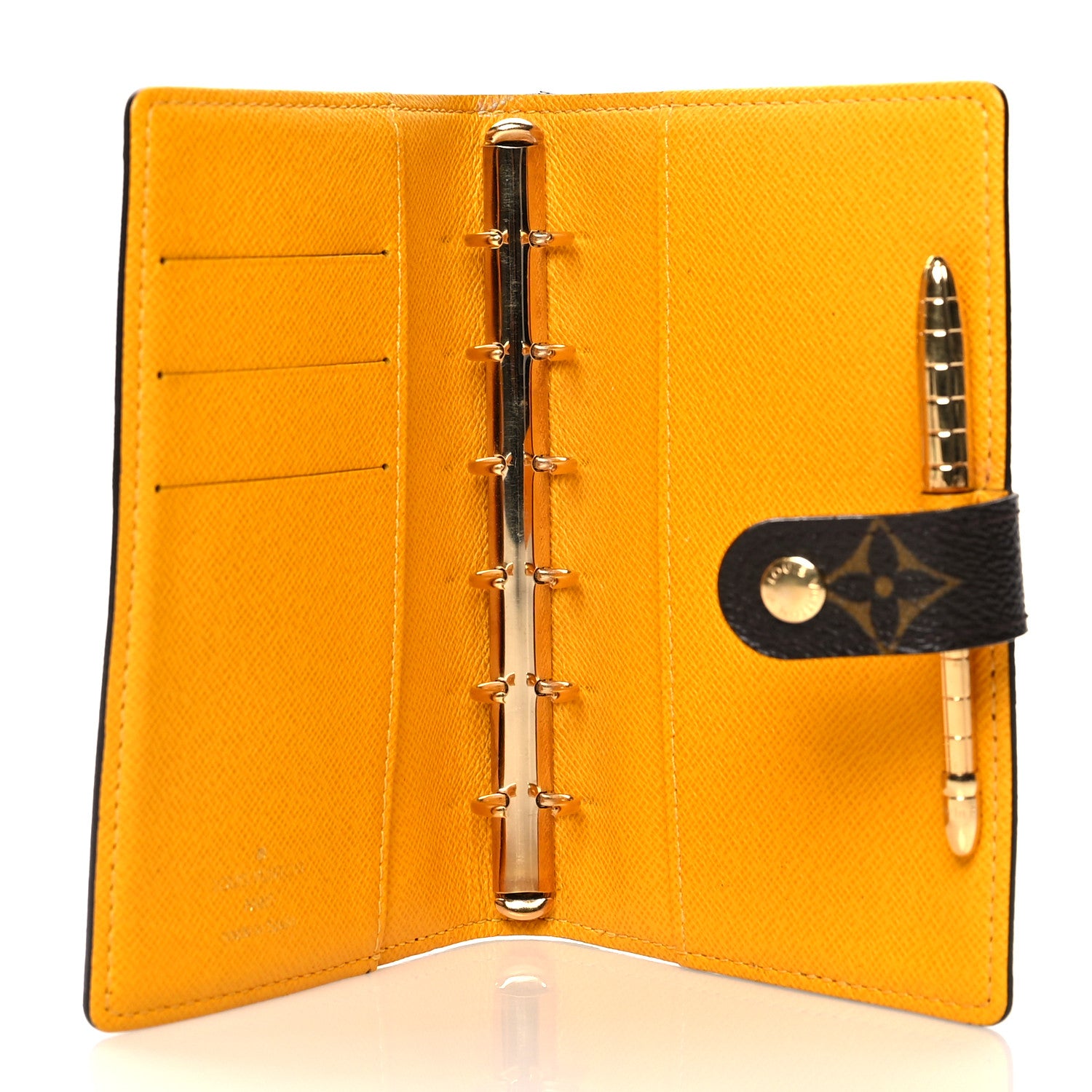 Louis Vuitton Monogram Groom Small Ring Agenda Cover Yellow 5 of 9