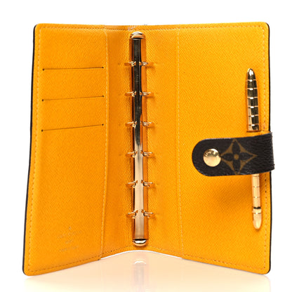 Louis Vuitton Monogram Groom Small Ring Agenda Cover Yellow 5 of 9