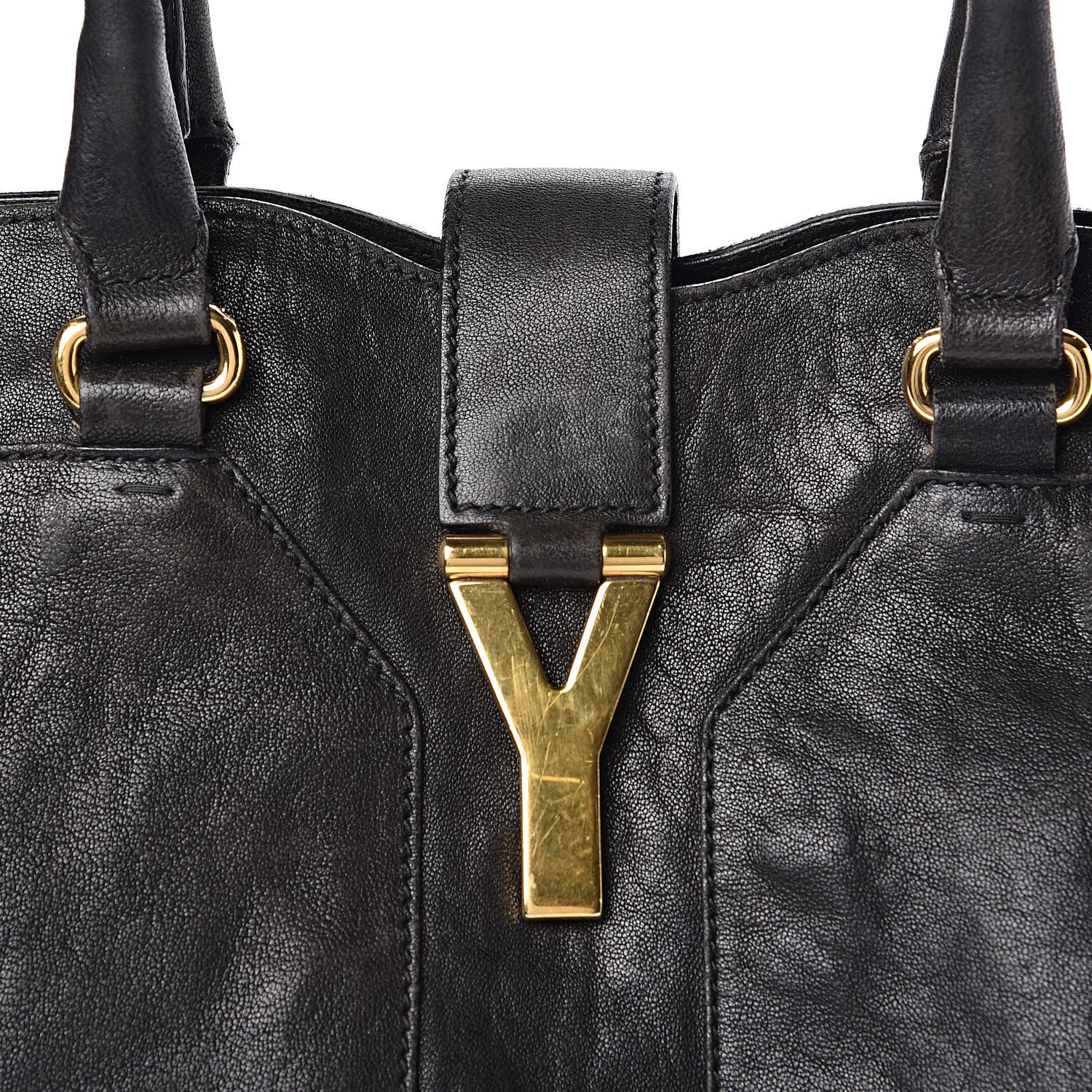 Saint Laurent Sheepskin Large Cabas ChYc Black 17 of 17