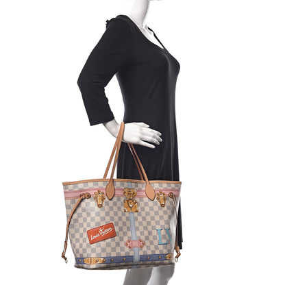 Louis Vuitton Damier Azur Summer Trunks Neo Neverfull MM 2 of 15