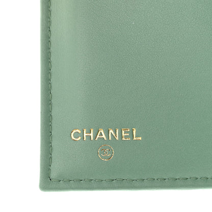 Chanel Caviar Quilted Medium Flap Wallet Light Green 7 of 10