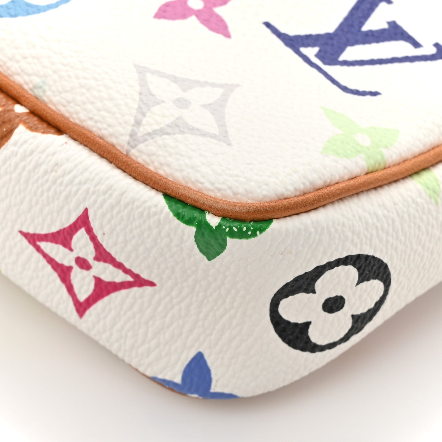 Monogram Multicolor Pochette Accessories White