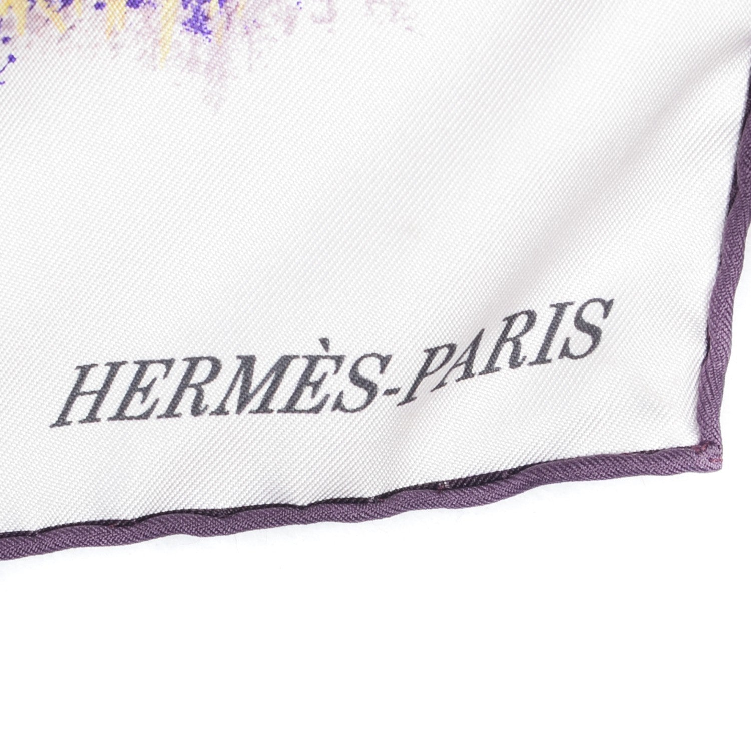Hermes Silk Tigre du Bengale Scarf 90 Violet Gris Noir 3 of 6