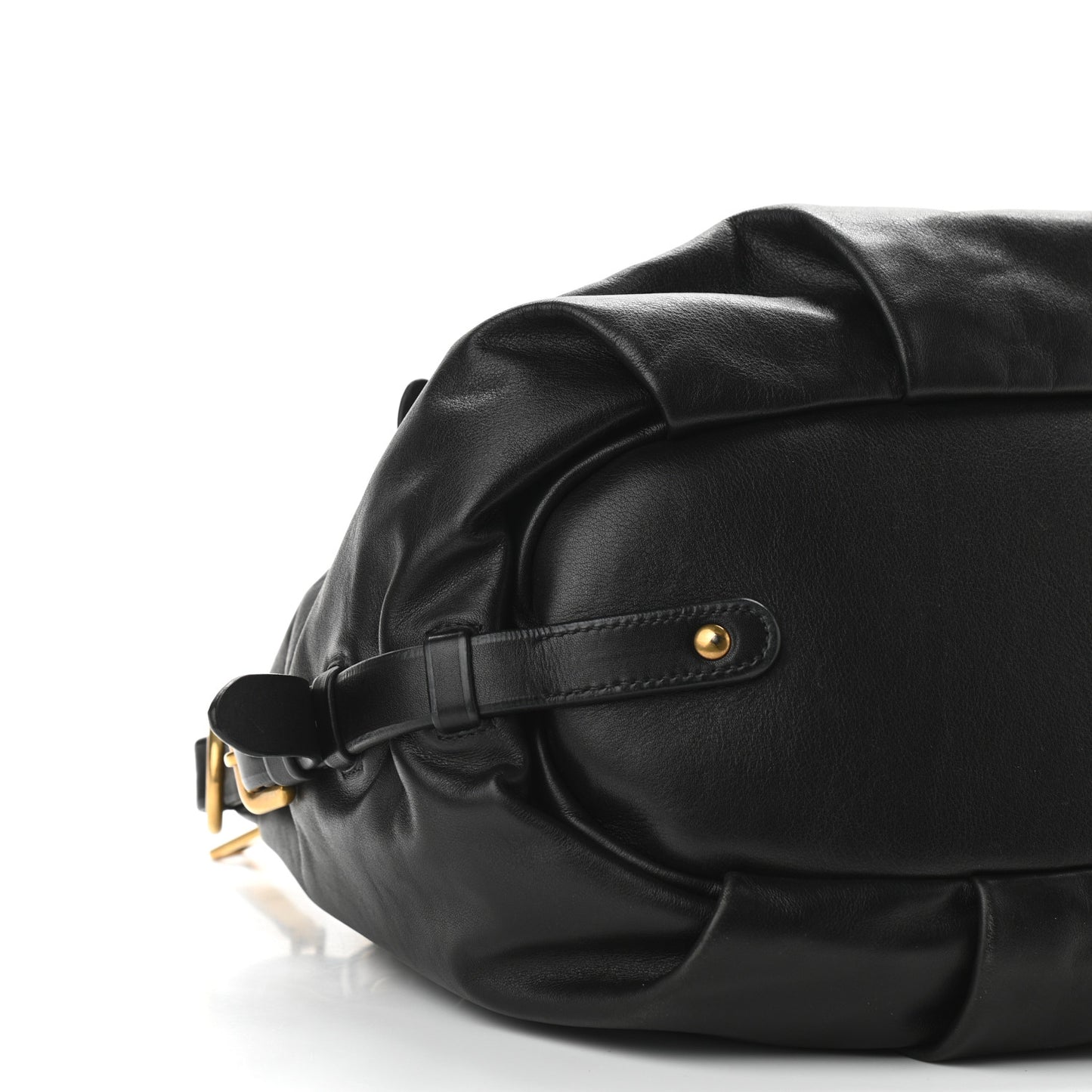 Vitello Soft Shopping Satchel Black