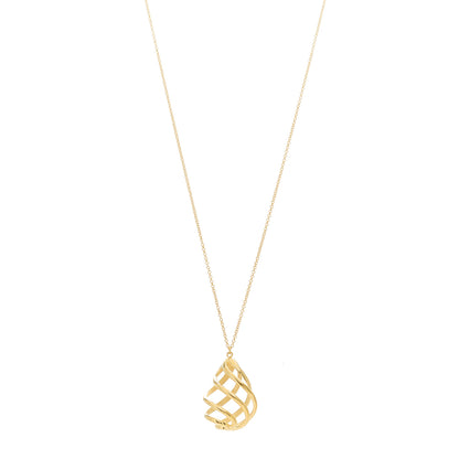 Tiffany 18K Yellow Gold Paloma Picasso Venezia Luce Pendant Necklace 1 of 5