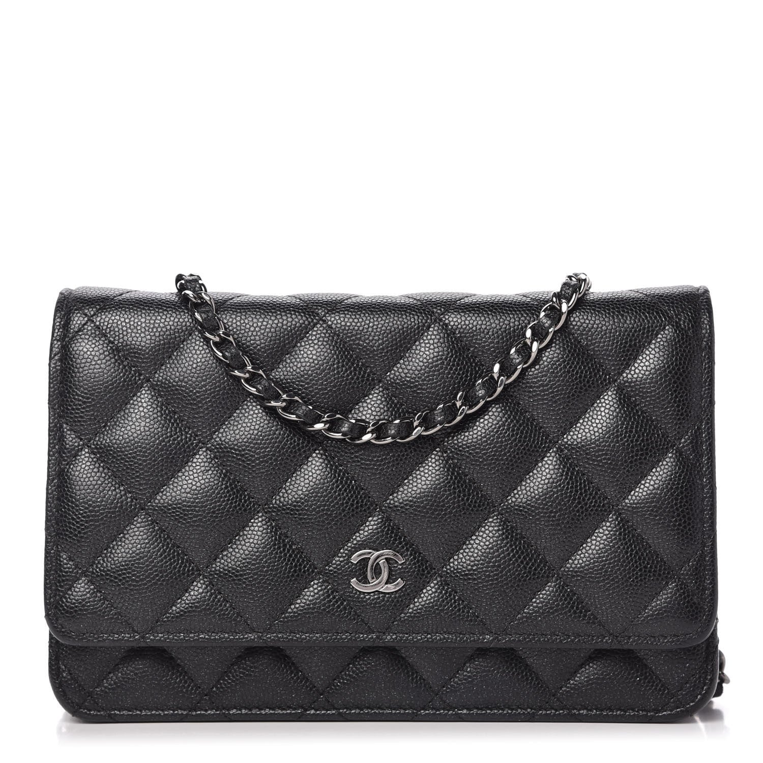 Chanel Caviar Quilted Wallet On Chain WOC Black 1 of 11
