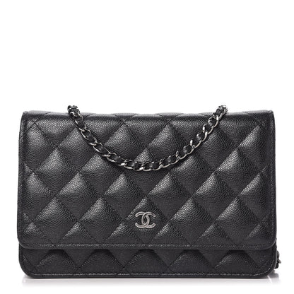 Chanel Caviar Quilted Wallet On Chain WOC Black 1 of 11