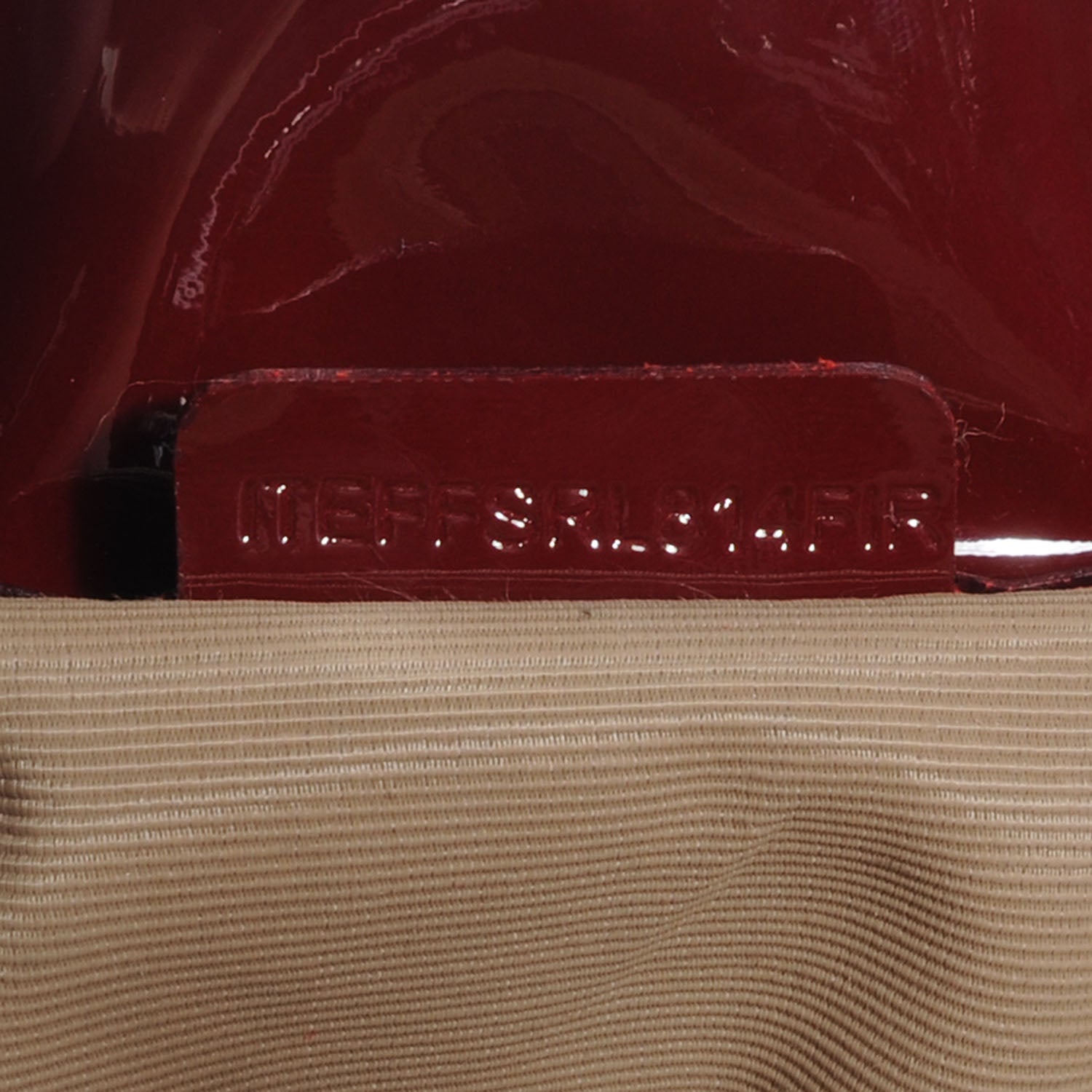 Burberry Patent Leather Supernova Check Armored Baby Beaton Red 9 of 10