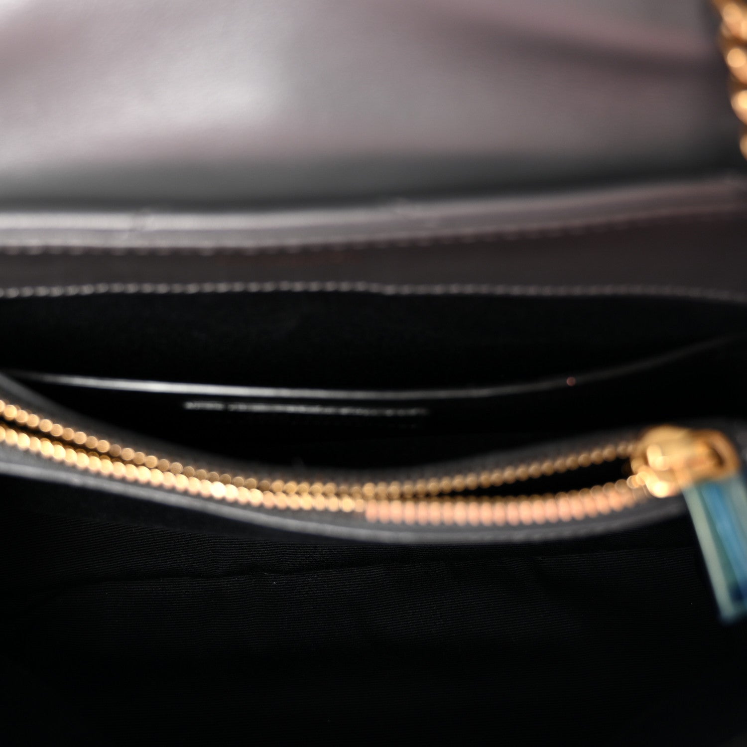 Saint Laurent Calfskin Y Quilted Monogram Small Loulou Chain Satchel Storm 5 of 11