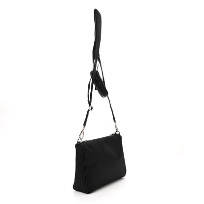 Prada Re-Nylon Saffiano Pocket Zippered Shoulder Bag Black 3 of 10