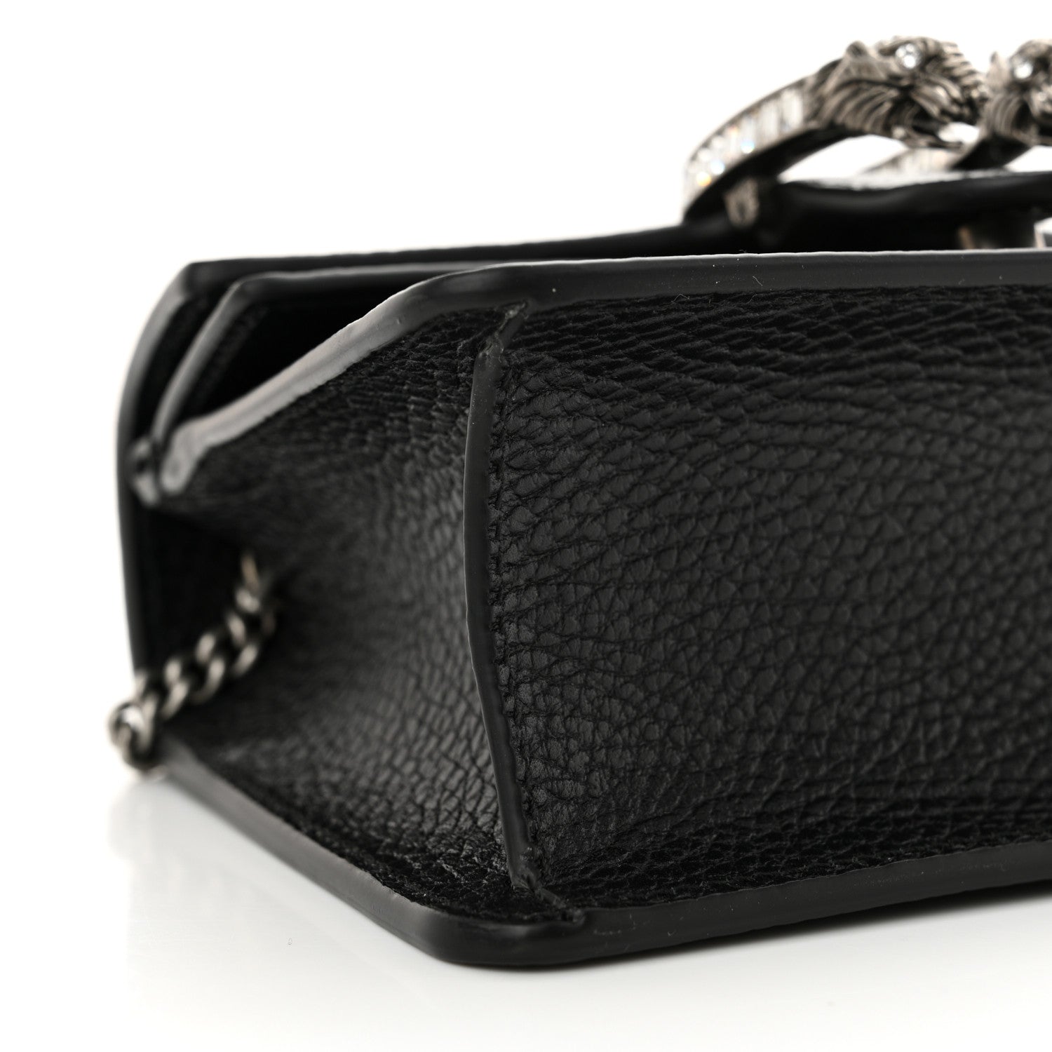 Gucci Dollar Calfskin Crystal Mini Dionysus Top Handle Bag Black Crystal 9 of 11