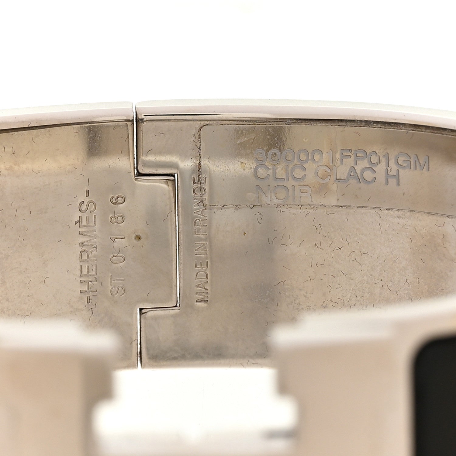 Hermes Enamel Wide Clic Clac H Bracelet GM Black 4 of 5