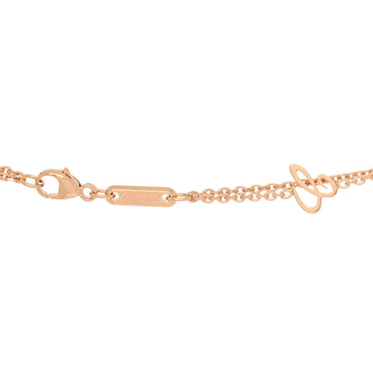 Chopard 18K Rose White Gold Diamond Happy Diamond Sun Moon Stars Double Chain Pendant Necklace 4 of 4