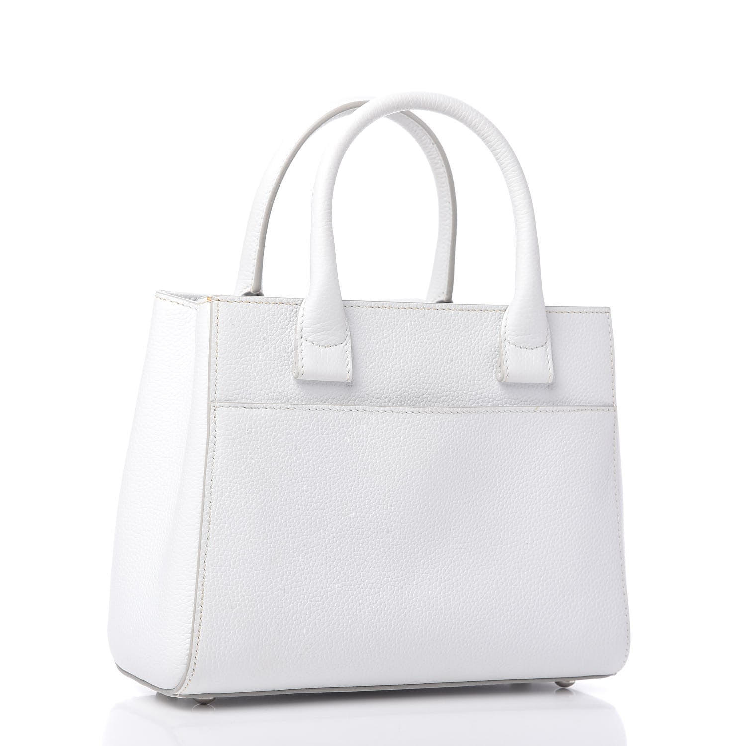 Chanel Grained Calfskin Mini Neo Executive Shopper Tote White 3 of 10