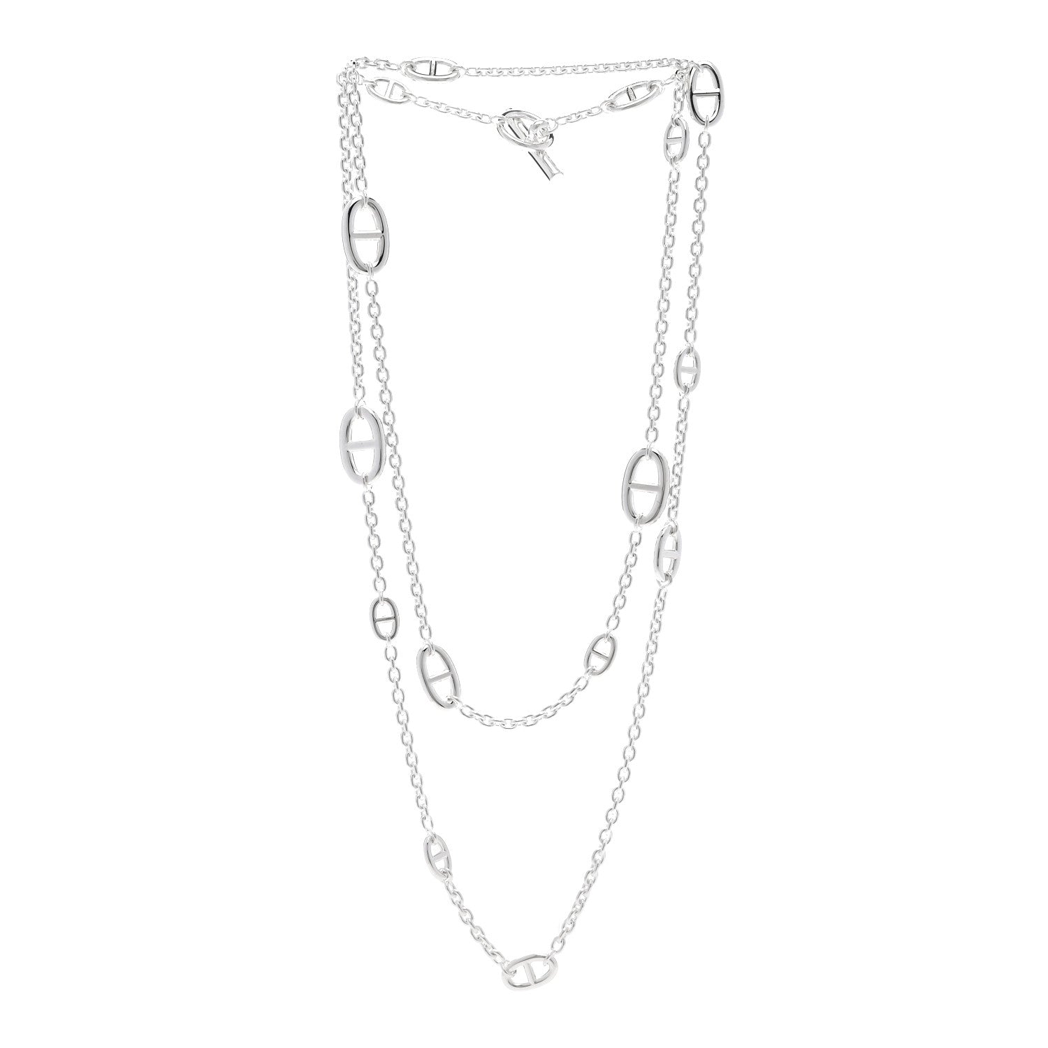 Hermes Sterling Silver Farandole Necklace 120 3 of 6