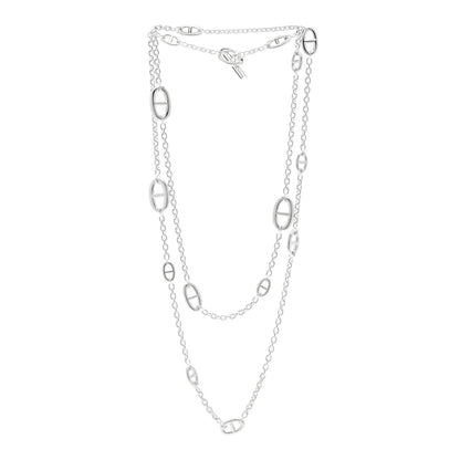 Hermes Sterling Silver Farandole Necklace 120 3 of 6