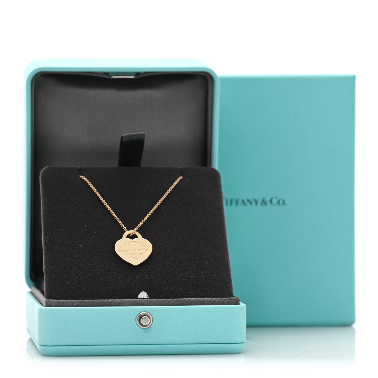 ティファニー 18k Tiffany 18K Yellow Gold Return to Tiffany Heart Tag Pendant