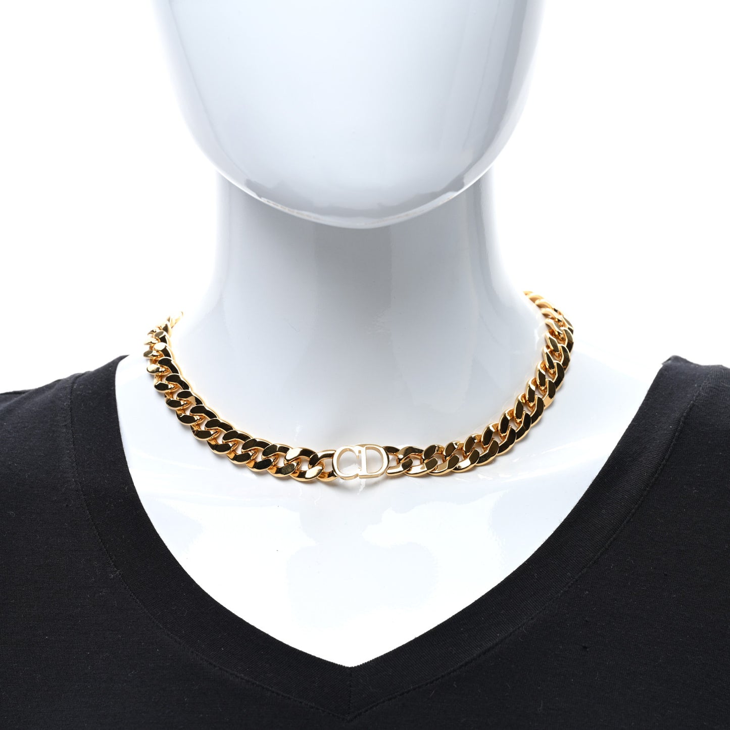 Metal Danseuse Etoile Chain Choker Necklace Gold