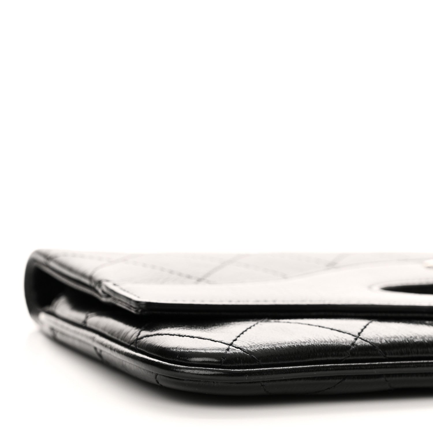 Chanel Aged Calfskin Quilted Small 31 Pouch Black 9 of 12