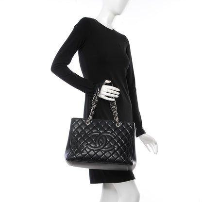 Chanel Caviar Quilted Grand Shopping Tote GST Black 2 of 8